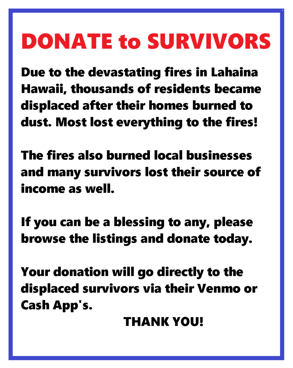 Donate to Survivors of the Lahaina Fires